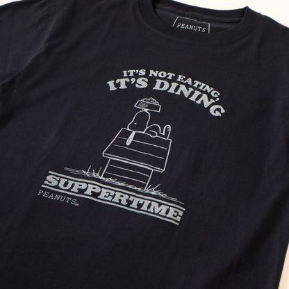 PEANUTS Cafe Tシャツ “DOG DISH” ネイビー 02