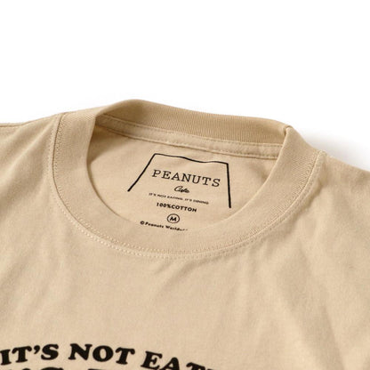 PEANUTS Cafe Tシャツ “DOG DISH” ベージュ 02