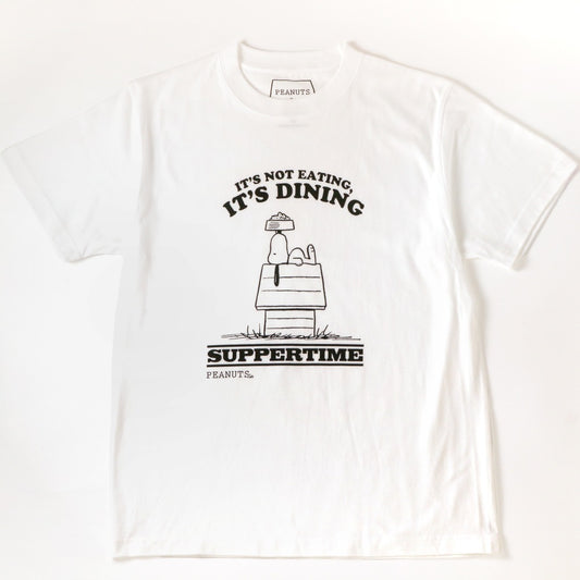 PEANUTS Cafe Tシャツ “DOG DISH” ホワイト 02