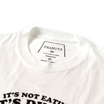 PEANUTS Cafe Tシャツ “DOG DISH” ホワイト 02