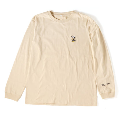 PEANUTS Cafe NGO ペリカンズ ロングスリーブTシャツ ベージュ 02
