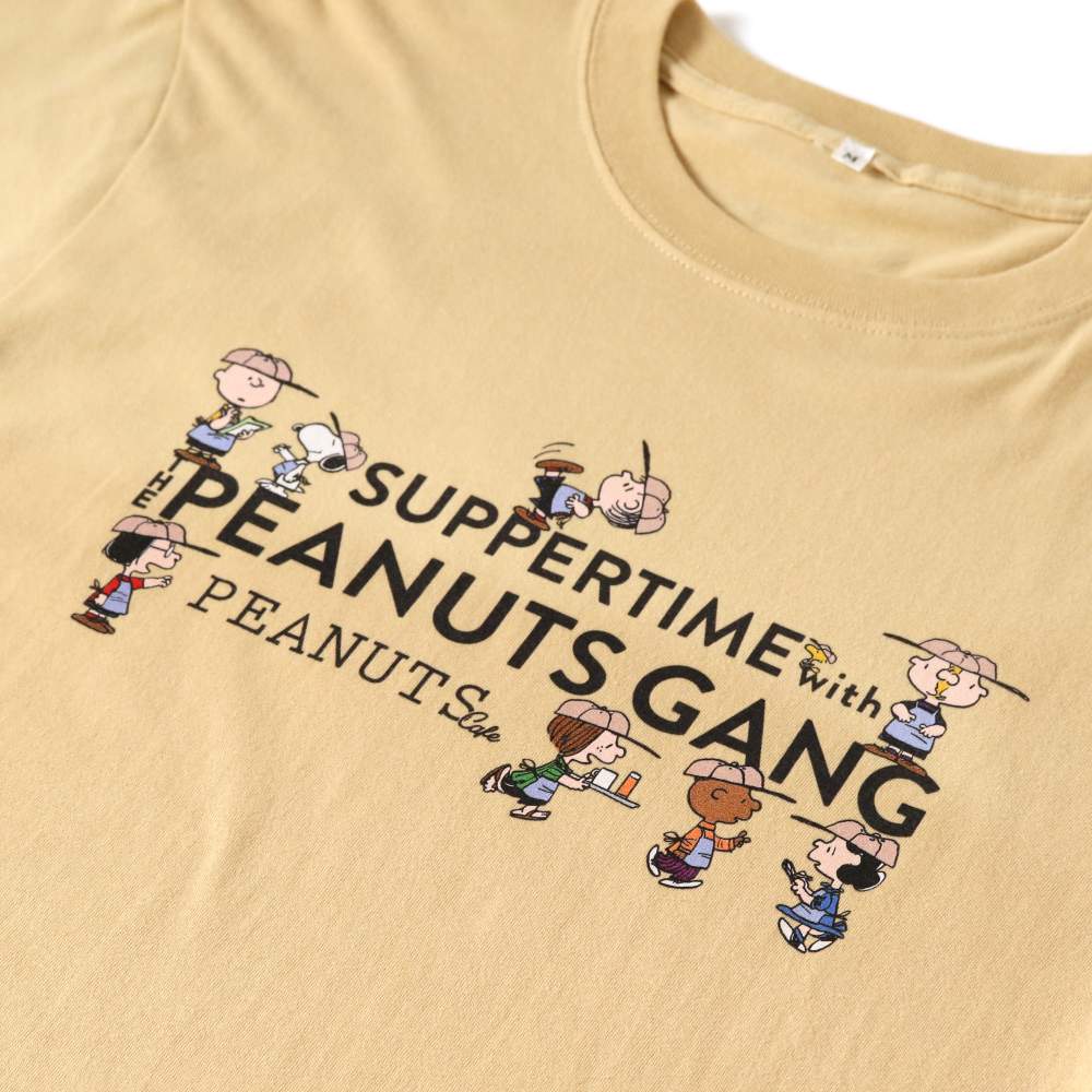 【6/29(月)12:00～先行販売開始】10th anniversary Tシャツ ピーナッツ・ギャング ベージュ