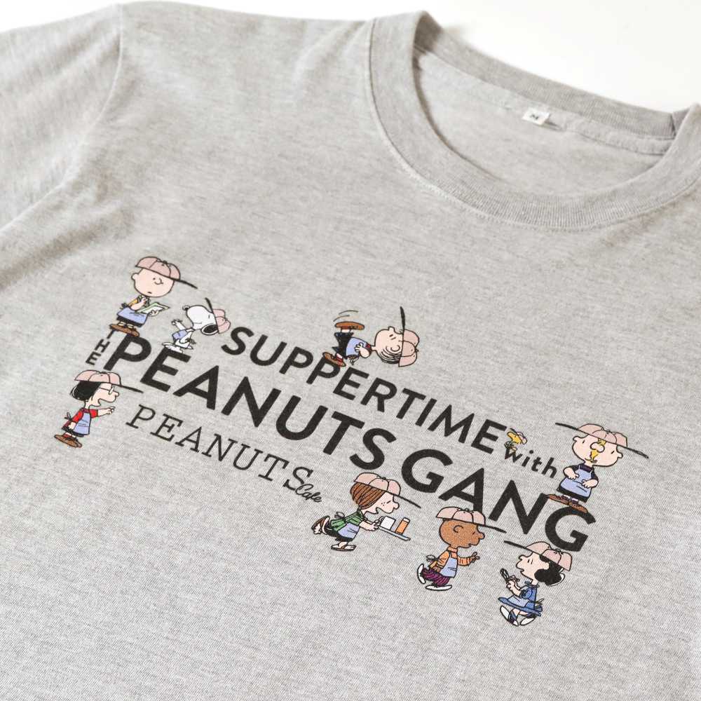 【6/29(月)12:00～先行販売開始】10th anniversary Tシャツ ピーナッツ・ギャング グレー
