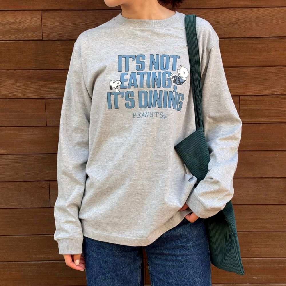 ロングスリーブTシャツ IT'S DINING グレー