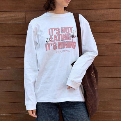 ロングスリーブTシャツ IT'S DINING ホワイト