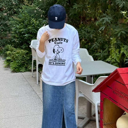 ロングスリーブTシャツ ロゴ ホワイト