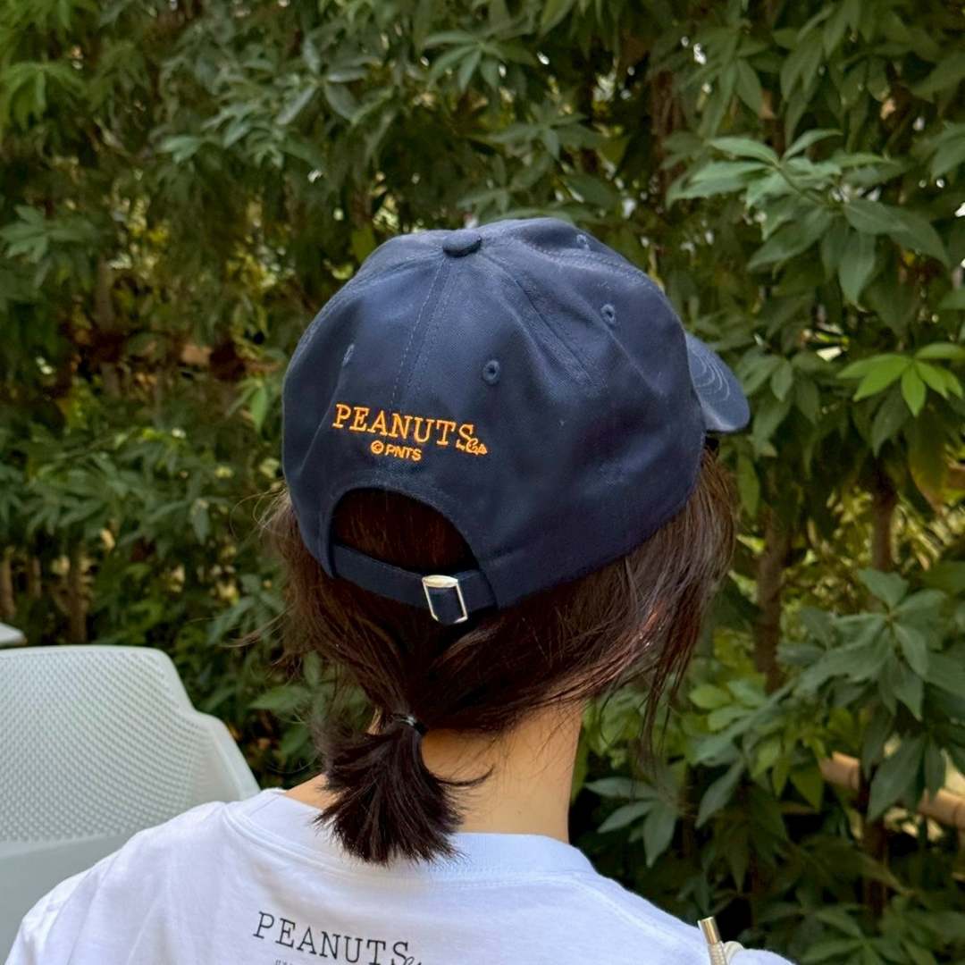 コットンツイルキャップ ロゴ ネイビー – PEANUTS Cafe Online Shop