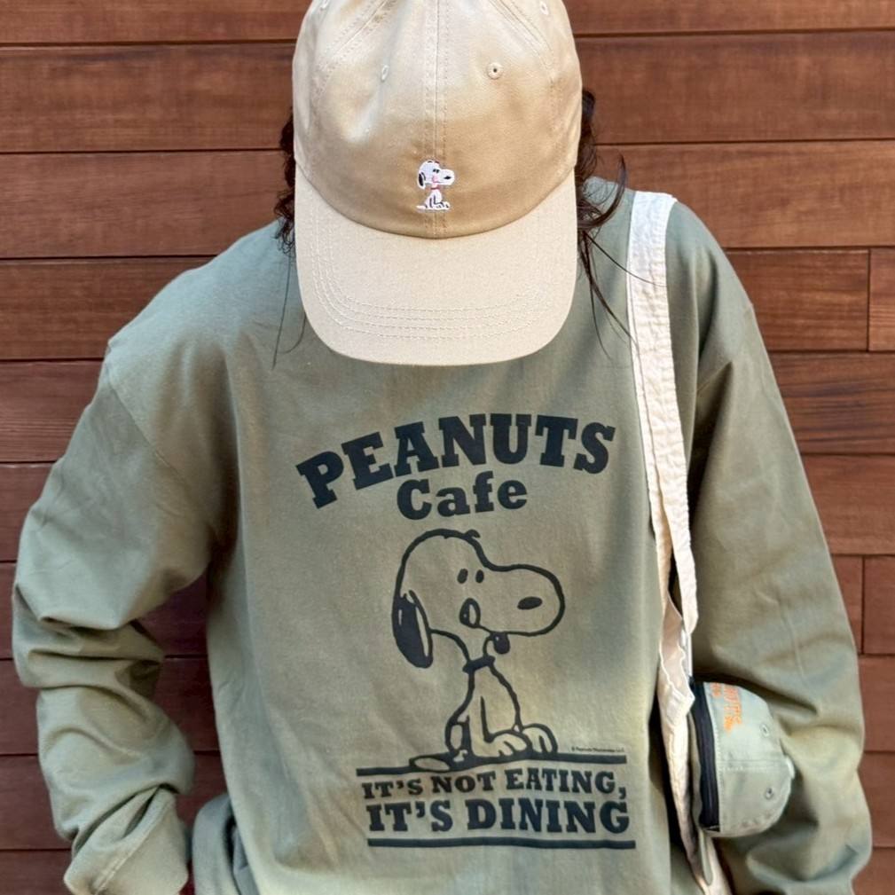 ロングスリーブTシャツ ロゴ オリーブ