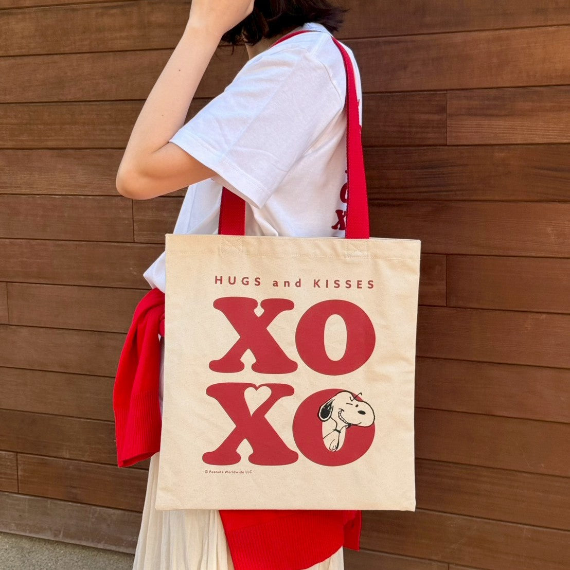 XOXO トートバッグ レッド