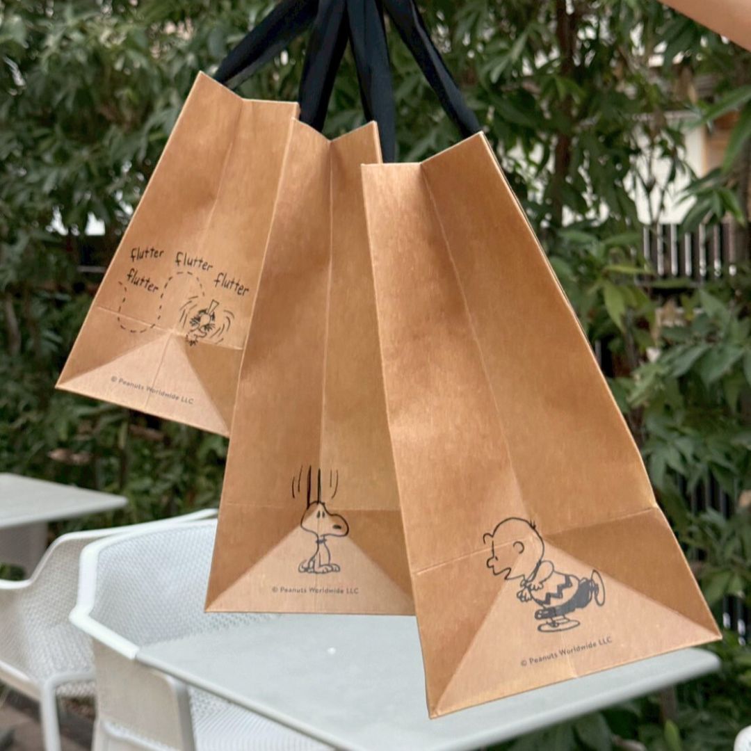 PEANUTS Cafe 紙製ショッピングバッグ02 L