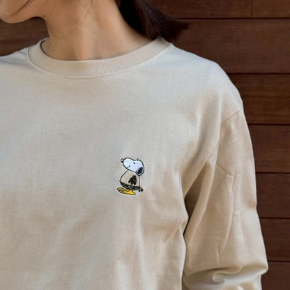 PEANUTS Cafe NGO ペリカンズ ロングスリーブTシャツ ベージュ 02