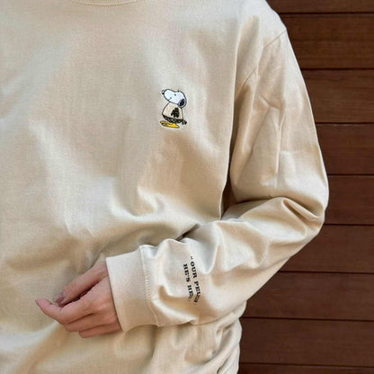 PEANUTS Cafe NGO ペリカンズ ロングスリーブTシャツ ベージュ 02