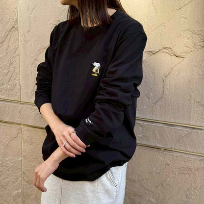 PEANUTS Cafe NGO ペリカンズ ロングスリーブTシャツ ブラック 02
