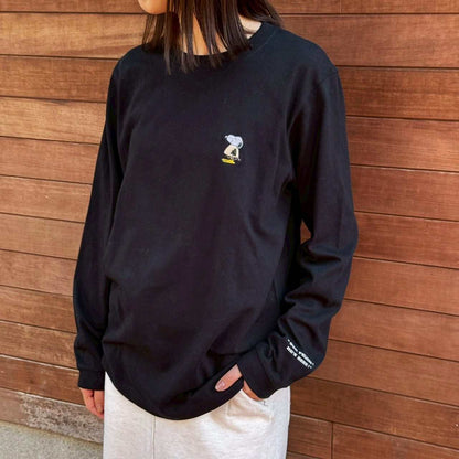PEANUTS Cafe NGO ペリカンズ ロングスリーブTシャツ ブラック 02