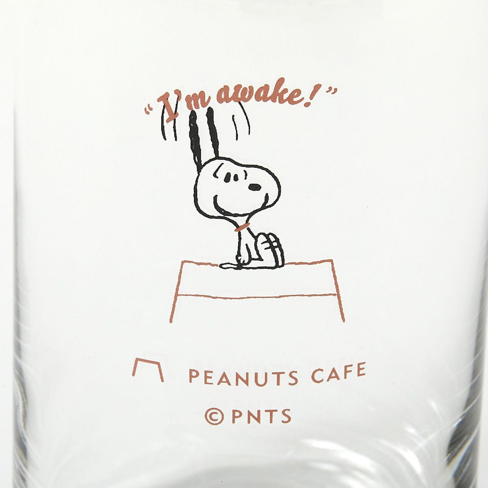 PEANUTS Cafe SSK カフェグラス ピンク