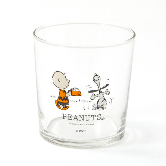 PEANUTS Cafe グラスウェア ショートグラス HAPPY DANCE