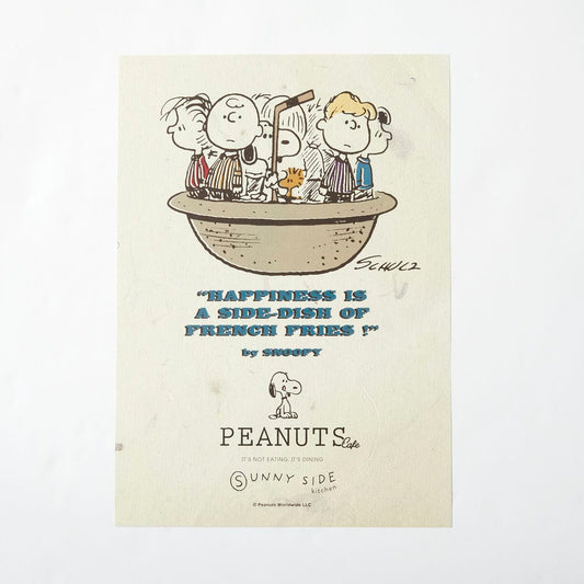 PEANUTS Cafe SSK ROOMポスター ホワイト