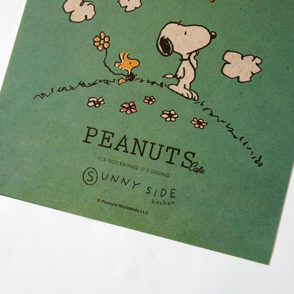 PEANUTS Cafe SSK ROOMポスター グリーン