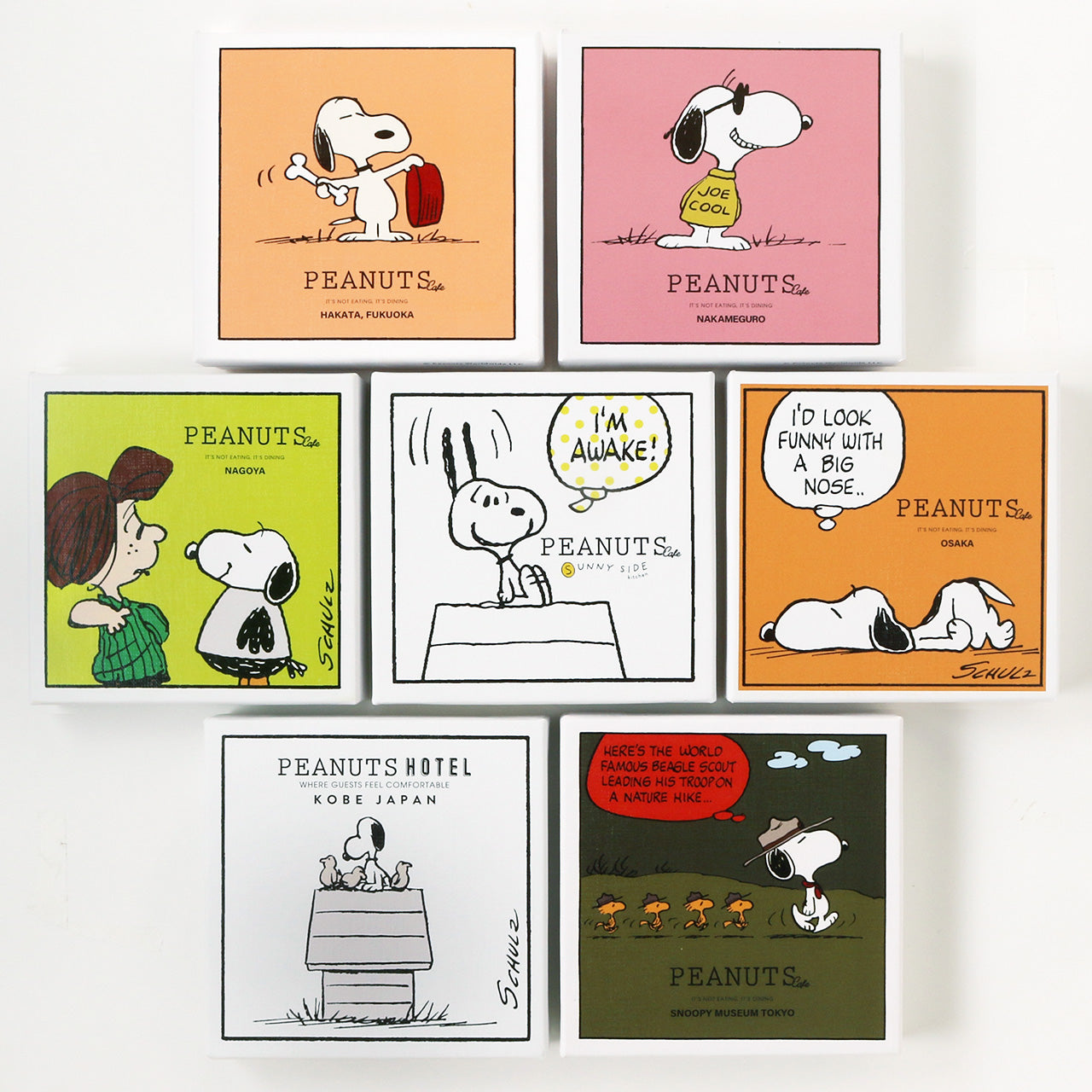 スヌーピーミュージアム SNOOPY MUSEUM TOKYO ポストカードBOXセット R5 FRIENDSHIP 大人しく IN PEANUTS  送料無料