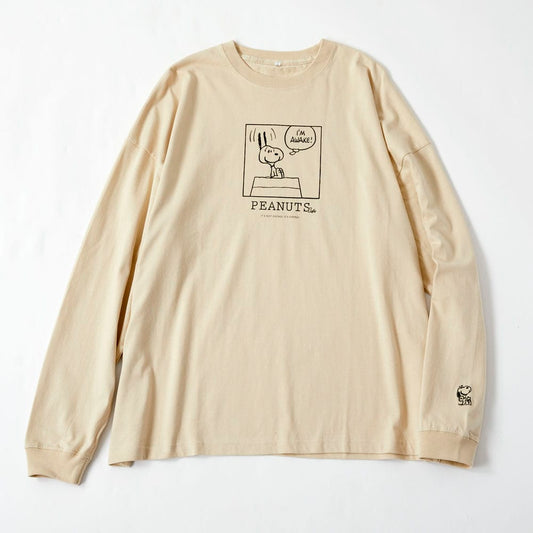 ロングスリーブTシャツワイド ベージュ