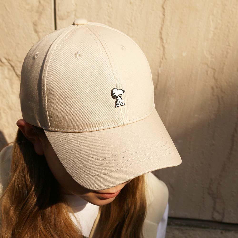 キーホルダー付】ピンズキャップ ベージュ – PEANUTS Cafe