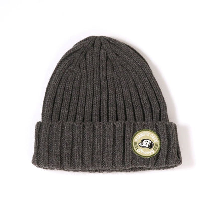 ニットキャップ ダークチャコール 25