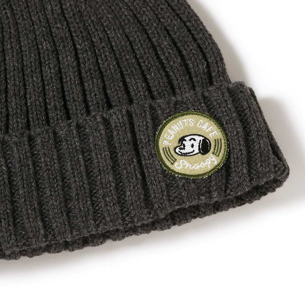 ニットキャップ ダークチャコール 25