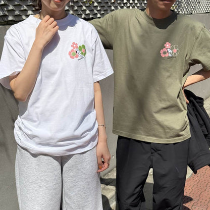 ナチュラルフラワー Tシャツ ホワイト