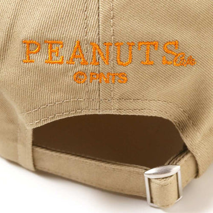 コットンツイルキャップ ロゴ ベージュ