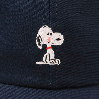 コットンツイルキャップ ロゴ ネイビー