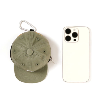 コットンツイルキャップ ミニポーチ ロゴ ホライゾングリーン