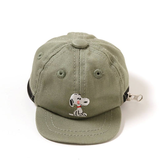 コットンツイルキャップ ミニポーチ ロゴ ホライゾングリーン