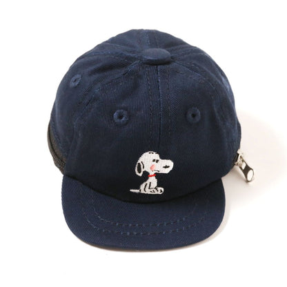 コットンツイルキャップ ミニポーチ ロゴ ネイビー