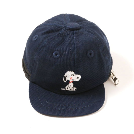 コットンツイルキャップ ミニポーチ ロゴ ネイビー