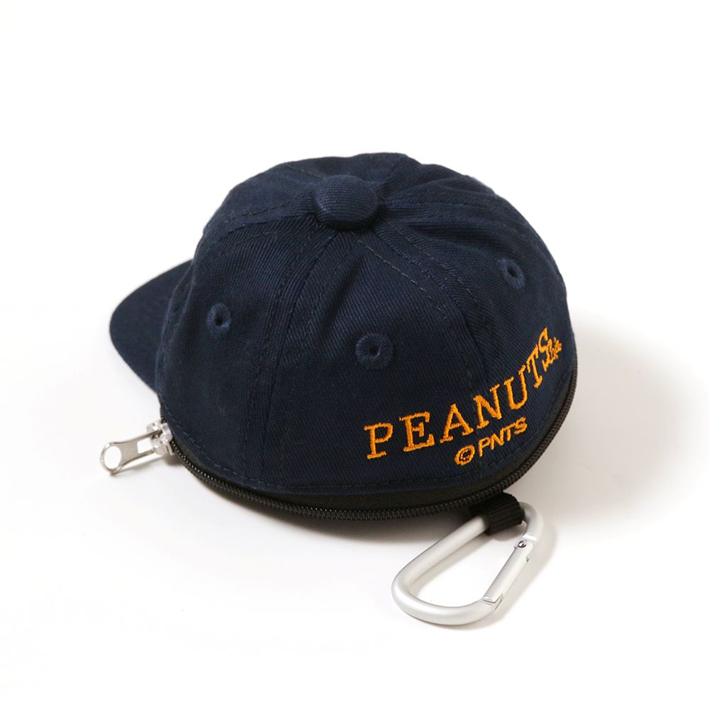 コットンツイルキャップ ミニポーチ ロゴ ネイビー