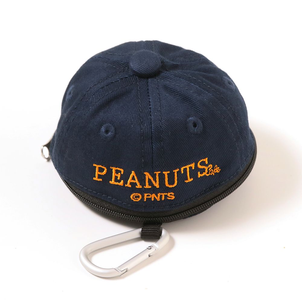 コットンツイルキャップ ミニポーチ ロゴ ネイビー