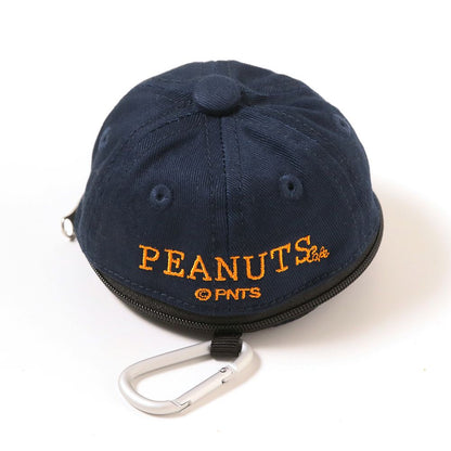 コットンツイルキャップ ミニポーチ ロゴ ネイビー