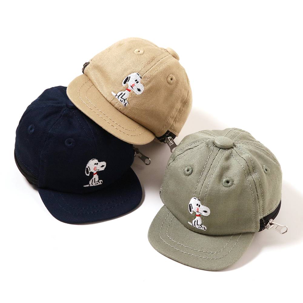 コットンツイルキャップ ミニポーチ ロゴ ホライゾングリーン